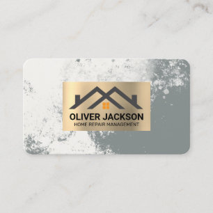 Carte De Visite Logo de Gold Real Estate Homes Propriétés