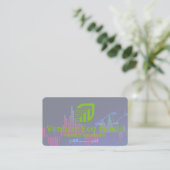 Carte De Visite Logo de graphique financier | Investissement | Log (Debout devant)
