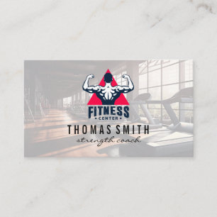 Carte De Visite Logo de gym Centre de fitness Santé