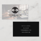 Carte De Visite Logo de gym | Salle de fitness (Devant / Derrière)