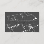Carte De Visite Logo de Hard Hat Builder | Plan | Immobilier (Dos)