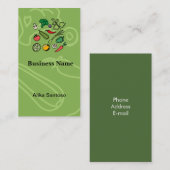 Carte De Visite Logo de jardinage (Devant / Derrière)