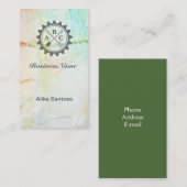 Carte De Visite Logo de jardinage 3 (Devant / Derrière)