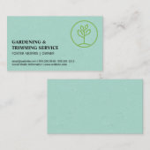 Carte De Visite Logo de jardinage | Plante qui germe (Devant / Derrière)