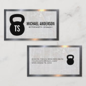 Carte De Visite Logo de Kettle Bell | Béton | Métal (Devant / Derrière)