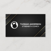 Carte De Visite Logo de Kettle Bell | Entraîneur de conditionnemen (Devant)