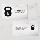 Carte De Visite Logo de Kettle Bell | Monogramme (Devant / Derrière)