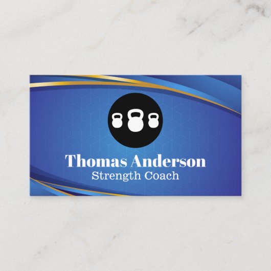 Carte De Visite Logo de Kettle Bells | Santé (Devant)