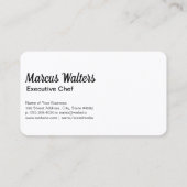 Carte De Visite Logo de la bouteille de crabe | Restaurant de frui (Dos)