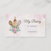 Carte De Visite Logo de la broche à rouleaux de boulangerie (Devant)