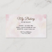 Carte De Visite Logo de la broche à rouleaux de boulangerie (Dos)