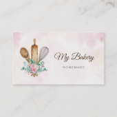 Carte De Visite Logo de la broche à rouleaux de boulangerie (Devant)