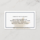 Carte De Visite Logo de la caméra | Arbres tropicaux (Dos)