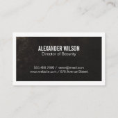 Carte De Visite Logo de la caméra de sécurité (Dos)