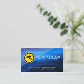 Carte De Visite Logo de la caméra de sécurité (Debout devant)