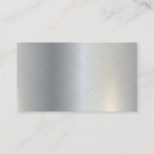 Carte De Visite Logo de la caméra de sécurité | Texture métallique (Dos)