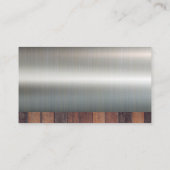 Carte De Visite Logo de la centrale électrique | Bois métallique (Dos)