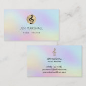 Carte De Visite logo de la clé à triarrière - plan couleurs pastel (Devant / Derrière)