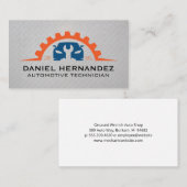 Carte De Visite Logo de la clé automatique | Mécanique (Devant / Derrière)