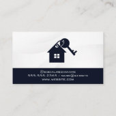 Carte De Visite Logo de la clé d'accueil (Dos)