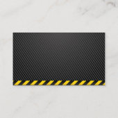 Carte De Visite Logo de la clé de marteau | Fibre de carbone (Dos)