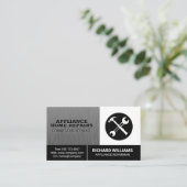 Carte De Visite Logo de la clé de marteau | Réparateur (Debout devant)