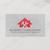 Carte De Visite Logo de la clé et du marteau (Devant)