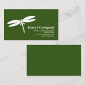 Carte De Visite Logo de la compagnie de lutte antiparasitaire blan (Devant / Derrière)