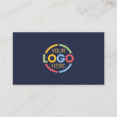 Carte De Visite Logo de la compagnie moderne professionnelle Blue  (Devant)
