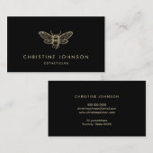 Carte De Visite logo de la conception de feuille d'or (Devant / Derrière)