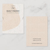 CARTE DE VISITE LOGO DE LA COUCHE DE COUVERTURE DE LA VAGUE DE LA (Devant / Derrière)