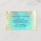 Carte De Visite logo de la fausse parties scintillant (Dos)