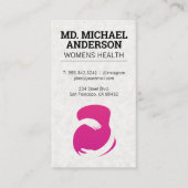 Carte De Visite Logo de la femme enceinte | Soins prénataux (Devant)