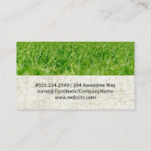 Carte De Visite Logo de la ferme | Herbe | Tracteur (Dos)