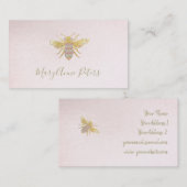 Carte De Visite logo de la feuille d'or (Devant / Derrière)