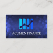 Carte De Visite Logo de la finance moderne technologique (Devant)