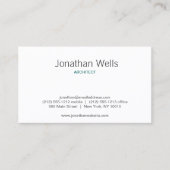 Carte De Visite Logo de la grue Origami moderne (Devant)