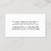 Carte De Visite Logo de la laisse de chien (Dos)