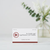 Carte De Visite Logo de la Lune et des Planètes du Croissant Rouge (Debout devant)