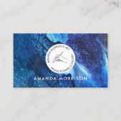 Carte De Visite Logo de la main de l'artiste moderne (Devant)