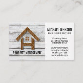 Carte De Visite Logo de la Maison à bois | Menuiserie de construct (Devant)