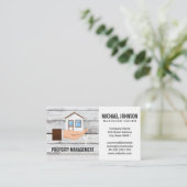 Carte De Visite Logo de la maison à main (Debout devant)