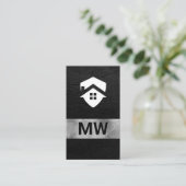 Carte De Visite Logo de la maison | Architecte immobilier (Debout devant)