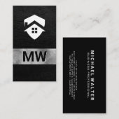 Carte De Visite Logo de la maison | Architecte immobilier (Devant / Derrière)