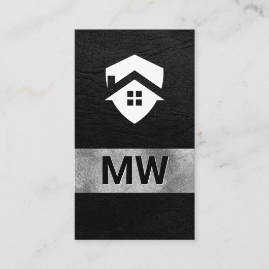 Carte De Visite Logo de la maison | Architecte immobilier (Devant)