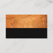 Carte De Visite Logo de la maison | Bois (Dos)