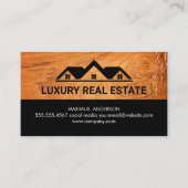 Carte De Visite Logo de la maison | Bois (Devant)