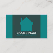 Carte De Visite Logo de la maison, Chimney Sweep (Devant)