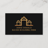 Carte De Visite Logo de la maison, Constructeurs (Devant)