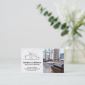 Carte De Visite Logo de la maison d'architectes | Intérieur (Debout devant)